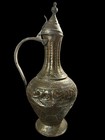 Antique Bukhara Indo Persian Middle Eastern Asian Islamic Copper Ewer 19 Cent