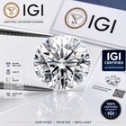 5 00 Ct Round Lab Grown Diamond   Vvs1 Clarity  D Color  Igi Certified