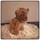 Steiff Dog Mopsy Vintage 1960s Made In Germany