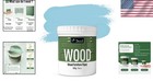 16 Oz Non-toxic Matte Furniture Paint  Crystal Blue - Easy Application   Safe