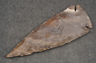 Slight Bend 4 5  Flint Arrowhead Spear Project Point Knife Blade Bb770