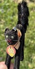 Vintage Original 3   steiff Halloween Black Cat Chest Tag Button Steiff Black Cat