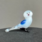 1    Glass Owl Figurine Blown Miniature Art Glass Owl Tiny Collectible Gift
