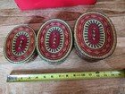 Vintage Oval Wicker Nesting Baskets With Lids  set Of 3 