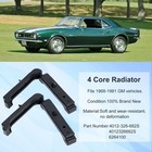 4 Pcs Rubber Radiator Insulator Pads  4 Core Radiator Support Pad For Gm Chev   
