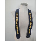 Vintage 1989 Iron Horse Saloon Mardi Gras Black Embroidered Suspenders Mens 2in