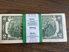 100  2 Two Dollar Bills Unc  sequential  Consecutive  2017a -  200 Face Value