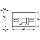 Hafele Wall Plate For Kitchen Cabinet Hanging Bracket Heavy Duty
