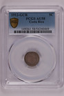 1912 Gcr Costa Rica 5 Centimos - Pcgs Au58