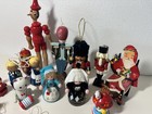Big Lot Vintage Painted Wooden Christmas Ornaments Decorations-taiwan To Present