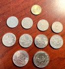Singapore Coins  qty 11  1986 87 88 89 90 Km 245