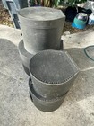 Vintage Hard Fiber Drum Cases Set Of 4