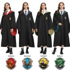 Harry Potter Children Adult Robe Cloak Gryffindor Slytherin Cosplay Costume