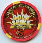  5 Gold Spike Grand Opening Le Casino Chip Las Vegas 2009