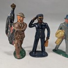 Vintage Barclay Manoil Lead Toy Figures Lot Pullman Porter Wwi Soldier Usa Made