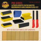 Dura-gold Luthier Guitar Master Woodworker Hand Sanding Block Set  40 Sandpaper