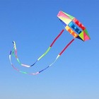 3d Rainbow Box Kite Beach Kites For Adults Large With 49ft Long Tail