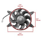 Caltric Radiator Fan For Yamaha Kodiak 450 Yfm450 2003-2025   5nd-e2405-02-00