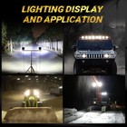 4pcs Square Led Work Light Pods Spot Lights For Truck Off Road 4x4 Tractor 12v