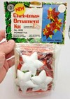 Walco Holiday Poinsettia Star Vintage Sequin Bead Christmas Ornament Craft Kit