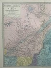 1872 Quebec   Maine Fully Hand Coloured Antique Map By The Sduk