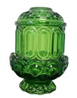 Vintage L E Smith Green Moon And Stars Fairy Lamp