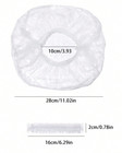 100pcs Disposable Plastic Shower Caps - Hair Dye   Salon Use - Waterproof - New