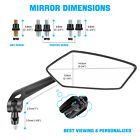 For Harley Touring Street Road Glide King Black Motorcycle Rear View Side Mirror