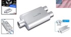 Universal Mufflers Performance Automotive Exhaust 3  In - 2 5  Dual Out Silver