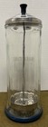 Vintage Barbicide Disinfectant Jar Barber Shop Glass 12  Has Cushioned Base