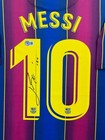 Lionel Messi Signed Jersey Framed Autographed Barcelona Display Beckett Bas