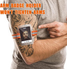 5 Pcs Armband Id Card Holder Arm Badge Holder High Visibility Clear Pvc Name Tag