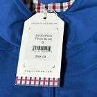 Ben Sherman Bomber Harrington Jacket Full Zip True Blue Plaid Lining Size Small