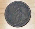 1814 Canada Wellington Half Penny Token