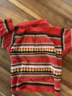 Vintage Handmade Seminole Indian Patchwork Red Jacket Native American Sz M