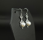 Pearl Gemstone 925 Sterling Silver Handmade Dangle Drop Earrings 1 60 