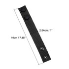 Duty Belt  8pcs - Nylon Belt Keeper With Double Snaps  Fabric Belt Loop  black 