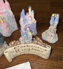 Vintage John Hopkins Enchanted Kingdom Hydrostone 4 Castles And Shield 