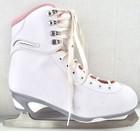 Jackson - Softskate Women s Figure Ice Skates - White pink   9068