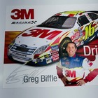 3m Racing Greg Biffle 2007 Nascar Lithograph Print 8 5 X 11