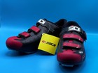 Sidi Buvel Mtb  mountain Bike  Cycling Shoe In The Black red white  Size 46