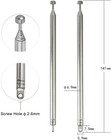 2pk 7 Sections Telescopic 74cm Am Fm Antenna Portable Radio Antenna Replacement