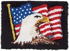  Latch Hook Rug Kits For Adults With Printed Canvas Diy 52  38cm American Flag