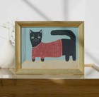  Buy 2 Get The 3rd Free  Art Print Of Original Painting  Folk Art  Cat Art