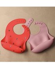 Silicone Baby Bib  Cute Silicone Baby Bibs For Babies  Waterproof  Soft  2pk