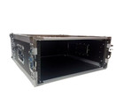 Lase Pro 4u Space 28  Deep Ata Style Amp Rack Flight Case Chrome Unassembled