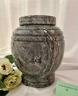 Solid Irish Connemara Marble Adult Full-size Cremation Urn  one-of-a-kind - H