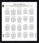 3408 - Mnh - Legends Of Baseball Full Sheet - Mint Pane - Excellent Condition