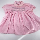 2 Vintage Baby Toddler Dresses Pink Smocked 18 Months Blue Lace 2t Easter Dress