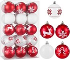 Christmas Ornaments Balls - 30 Pcs 2 4 Inch Shatterproof Plastic Christmas Balls